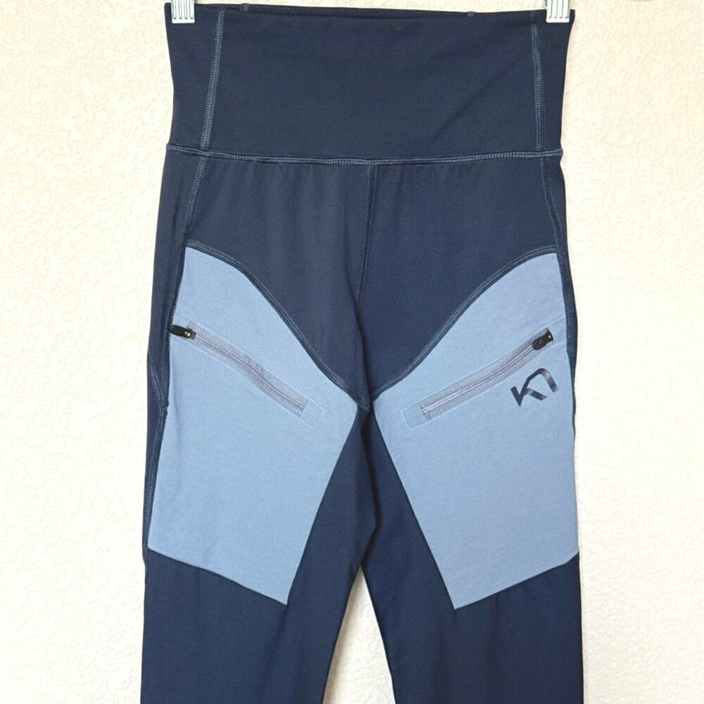 Kari Traa Ane Hiking Tights Womens Size Xs Blue Euc — image 3 of 8